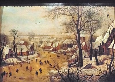 Paisaje invernal con patinadores de Pieter the Younger Brueghel