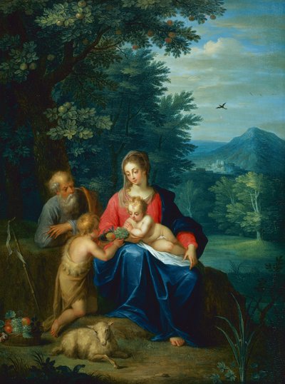 La Sagrada Familia con el niño San Juan Bautista de Pieter van Avont
