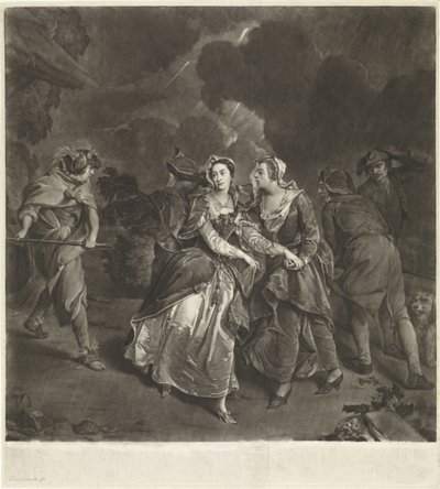 La actriz Susannah Maria Cibber como Cordelia de Pieter van Bleeck