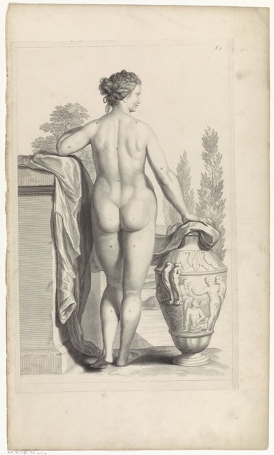Estudio del desnudo femenino de Pieter van Gunst