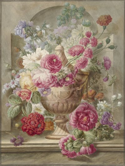 Jarrón con flores de Pieter van Loo