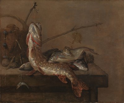 Bodegón con peces de Pieter van Noort