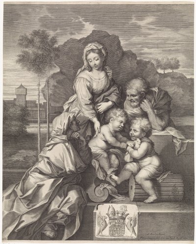 Sagrada Familia con Isabel y Juan el Bautista de Pieter van Schuppen