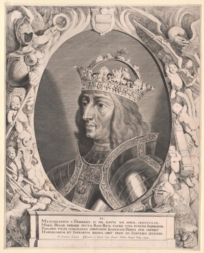 Emperador del Sacro Imperio Romano Germánico Maximiliano I (huella) de Pieter van Sompel