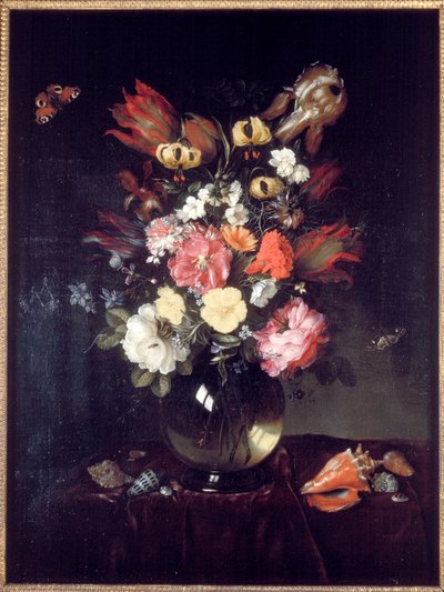 Jarrón y flores, 1655 de Pieter van de Venne