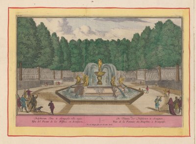 Fontein van de dolfijnen en Aranjuez De Fonteine ​​der Dolphynen, en Aranguez Teatro de España (...) (título de serie) de Pieter van den Berge