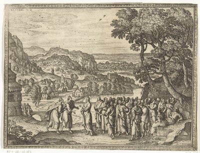 Cristo responde a los discípulos de Juan Imágenes y escenas de la Biblia (título de la serie) de Pieter van der Borcht (I)