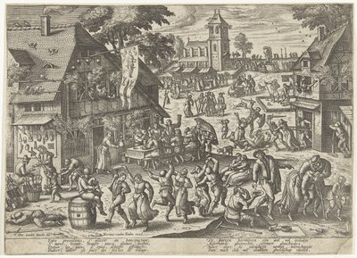 Fiesta de la Cofradía de San Sebastián de Pieter van der Borcht (I)