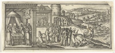 Curaciones de Cristo Escenas bíblicas (título de serie) de Pieter van der Borcht (I)