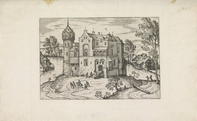 Castillo sobre un río
Pequeños paisajes (título de la serie) de Pieter van der Borcht (I)