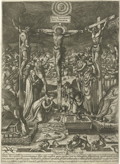 Crucifixión de Cristo de Pieter van der Borcht (I)