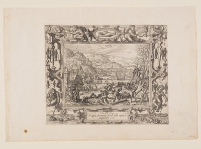 Febrero, de Los Doce Meses de Pieter van der Borcht