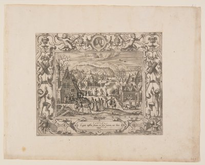Enero, de Los Doce Meses de Pieter van der Borcht