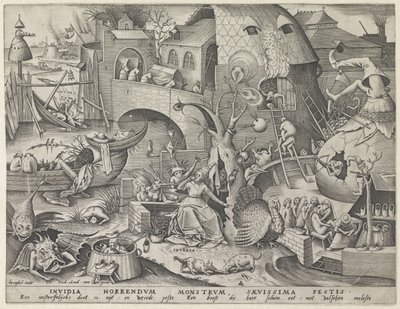 Envidiar Invidia (título sobre objeto) Los siete pecados capitales (título de la serie) de Pieter van der Heyden