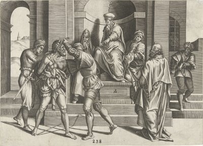 Encarcelamiento de Juan el Bautista de Pieter van der Heyden