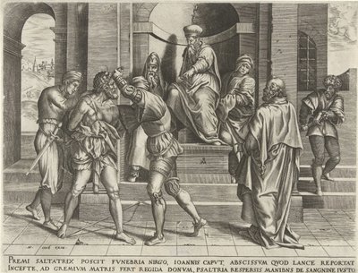 Encarcelamiento de Juan el Bautista de Pieter van der Heyden