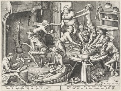 cocina flaca La cocina magra y la cocina grasosa (título de la serie) de Pieter van der Heyden