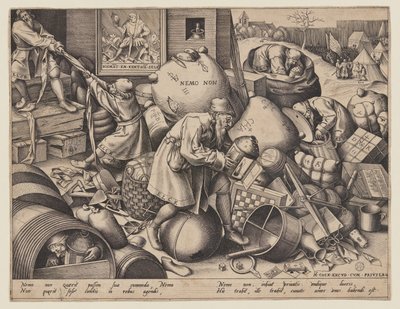 "Nemo Non" (Cada hombre busca su propio beneficio) de Pieter van der Heyden
