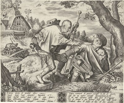 Parábola de los dos ciegos de Pieter van der Heyden