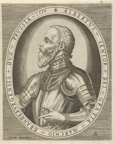 Retrato de Albrecht Friedrich, margrave de Brandeburgo Retratos de gobernantes (título de la serie) de Pieter van der Heyden