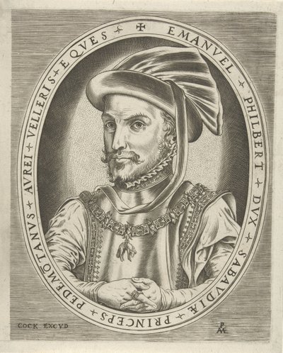 Retrato de Emanuel Philibert, duque de Saboya Retratos de gobernantes (título de la serie) de Pieter van der Heyden