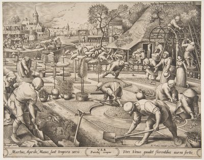 Primavera de Las Estaciones, 1570 de Pieter van der Heyden