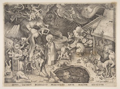 San Jaime y el Mago Hermógenes de La Historia del Mago Hermógenes, 1565 de Pieter van der Heyden