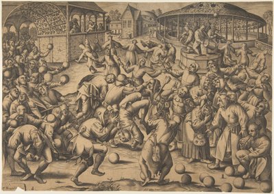El festival de los locos, después de 1570 de Pieter van der Heyden