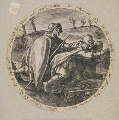 Los ciegos guiando a los ciegos de Pieter van der Heyden