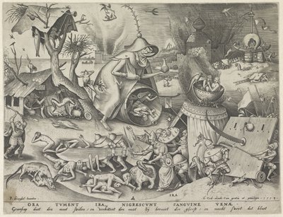 ira Ira (título sobre el objeto) Los siete pecados capitales (título de la serie) de Pieter van der Heyden