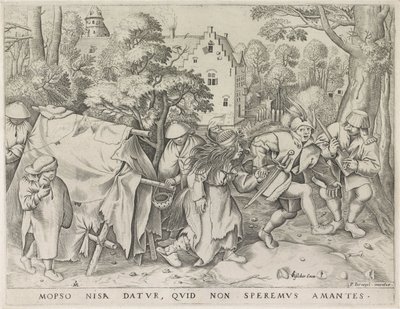 Vuile bruid of de burlift van Mopsos en Nisa (título en el objeto) de Pieter van der Heyden