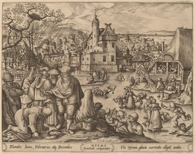 Invierno de Pieter van der Heyden after Hans Bol