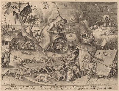 Ira de Pieter van der Heyden after Pieter Bruegel the Elder