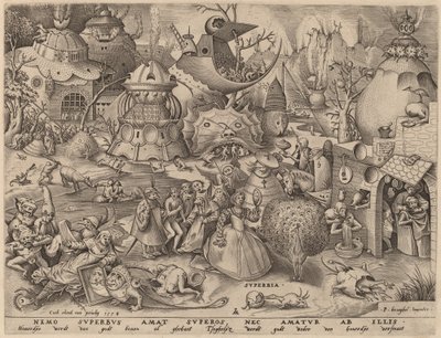 Orgullo de Pieter van der Heyden after Pieter Bruegel the Elder