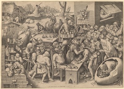 La bruja de Malleghem de Pieter van der Heyden after Pieter Bruegel the Elder