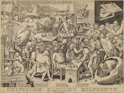 La Bruja de Malleghem de Pieter van der Heyden after Pieter Bruegel the Elder