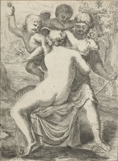 Júpiter seduce a Calisto de Pieter van der Plas (II)