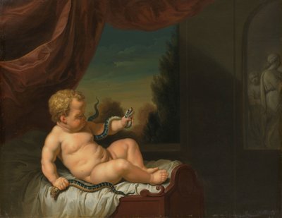 El niño Hércules con una serpiente de Pieter van der Werff