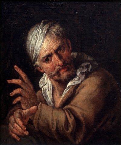 cara de anciano de Pietro  Della Vecchia