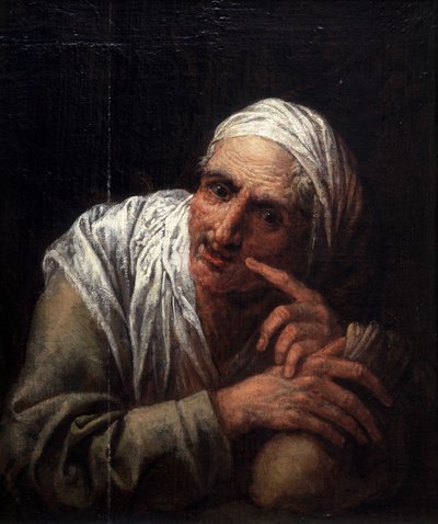 cara de anciana de Pietro  Della Vecchia