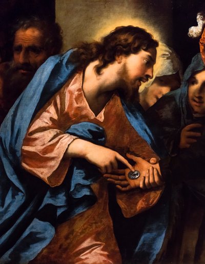 El pago del tributo, hacia 1650/60 (Óleo sobre lienzo) de Pietro (1605-78) Della Vecchia