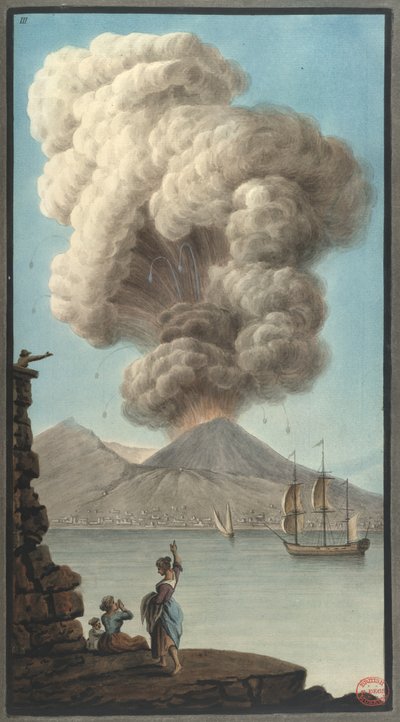 Erupción matutina del Monte Vesubio, de 