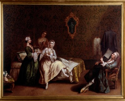El despertar de la dama de Pietro (after) Longhi