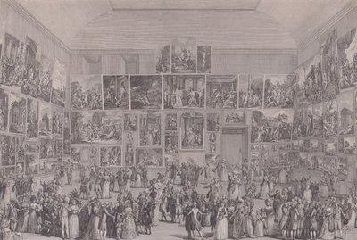 Exposición en el Salón del Louvre en 1787 de Pietro Antonio Martini