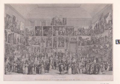 Exposición en el Salón del Louvre en 1787 de Pietro Antonio Martini