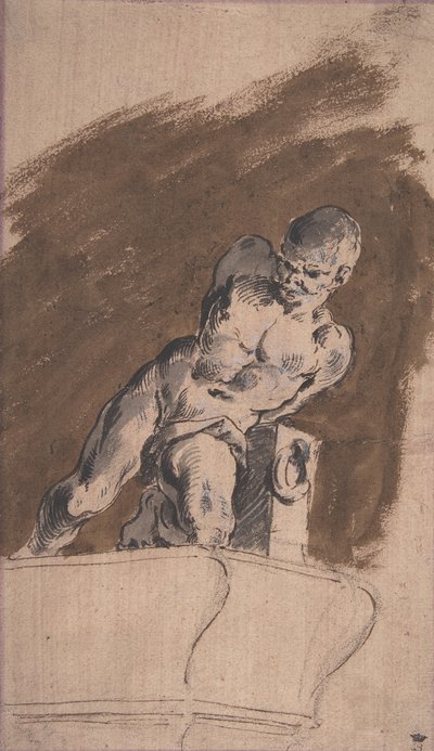 Prisionero desnudo encadenado, después de Pietro Tacca, 1729-1804 de Pietro Antonio Novelli