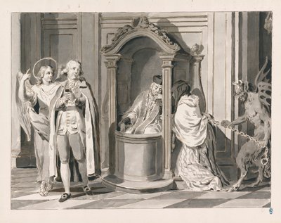 Confesión o Penitencia de Los Siete Sacramentos de Pietro Antonio Novelli