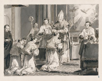 Ordenación de los siete sacramentos de Pietro Antonio Novelli