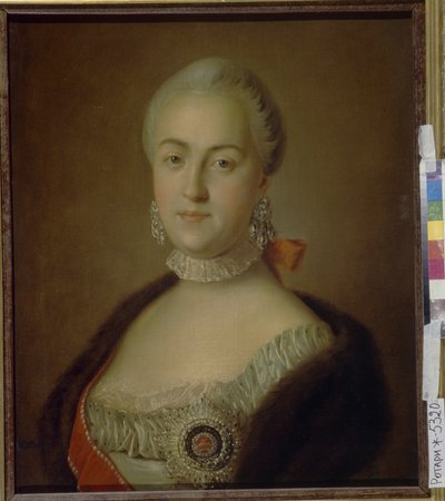Retrato de la Gran Duquesa Yekaterina Alexeyevna, 1761 de Pietro Antonio Rotari