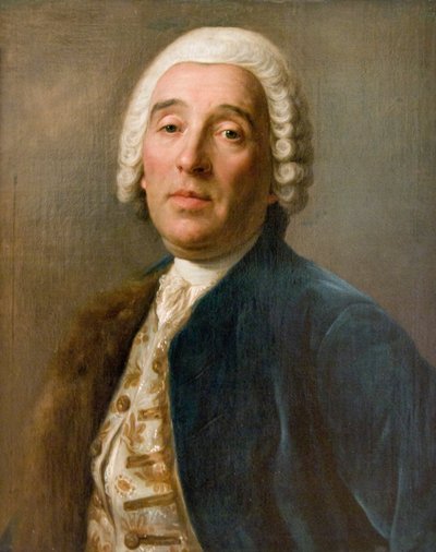 Retrato del arquitecto Bartolomeo Francesco Rastrelli, siglo XVIII de Pietro Antonio Rotari